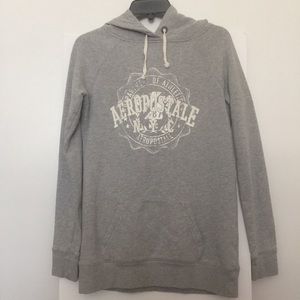 Aeropostale long hoodie (grey / gray)
